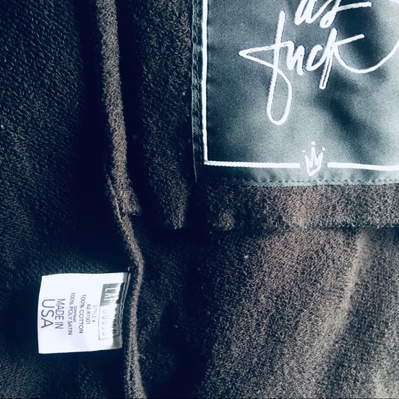 Lazy As Fuck Lounging Robe Made in USA - XS - Picture 6 of 8